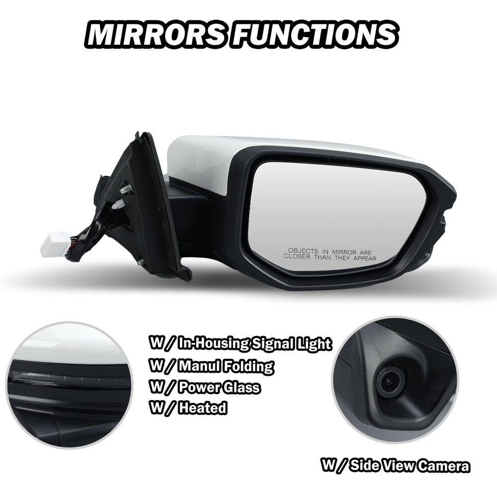 MOFOAP Honda Civic mirror – camera view improves parking accuracy.