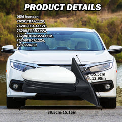MOFOAP durable passenger side mirror for daily driving reliability.