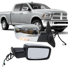 MOFOAP passenger side mirror for Dodge Ram improves rear visibility with a wider view