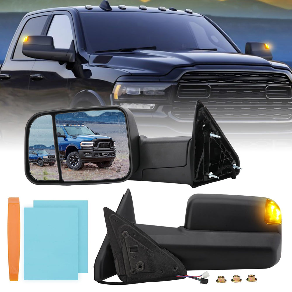 MOFOAP passenger side mirror front view enhances visibility for safer driving