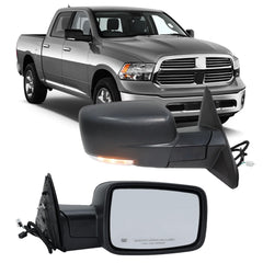 MOFOAP right passenger mirror for Dodge Ram with wide-angle view