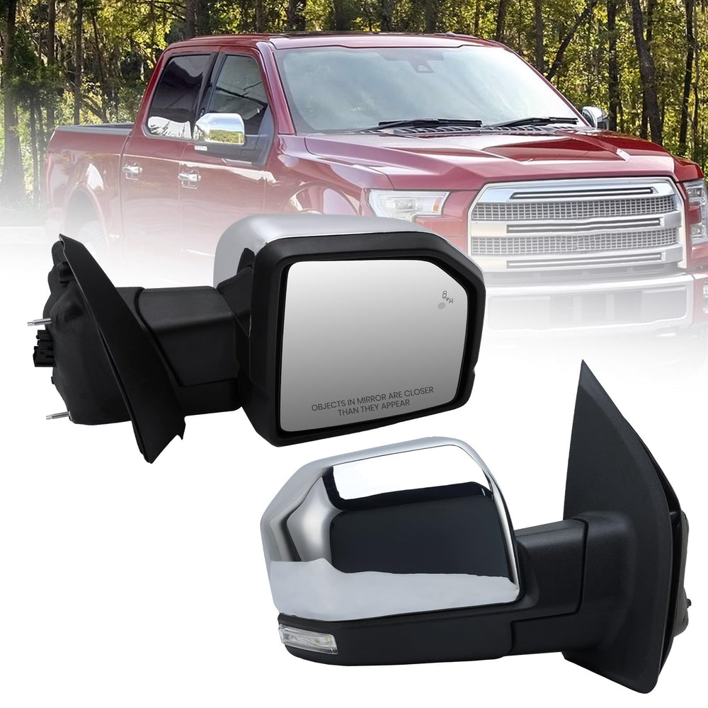 MOFOAP right passenger mirror for Ford F-150 with power and heating improves visibility