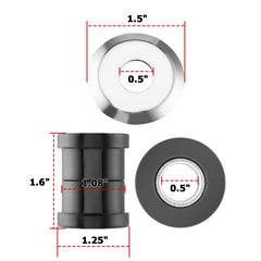 Mofun handlebar riser bushing kit—Dyna side view for steadier handling.