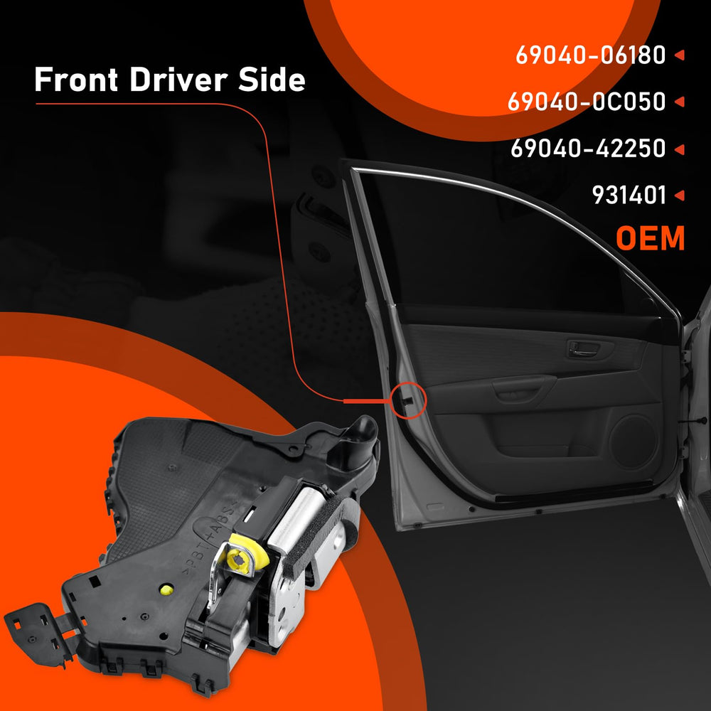 MOJIOO front-left door lock actuator for Camry—enhanced door security.