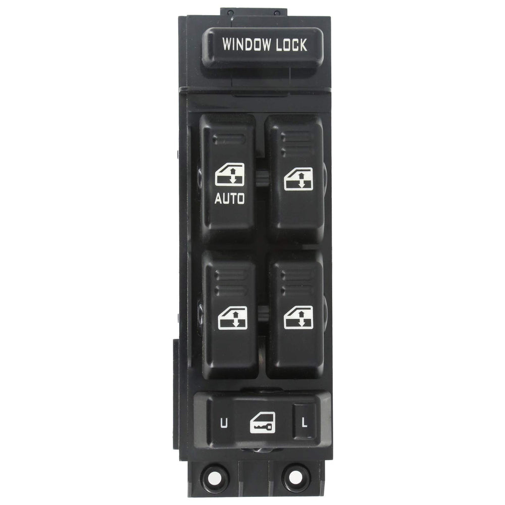 MOJTBE Power Window Master Switch, driver-side angle, easy plug-and-play replacement for GM trucks.