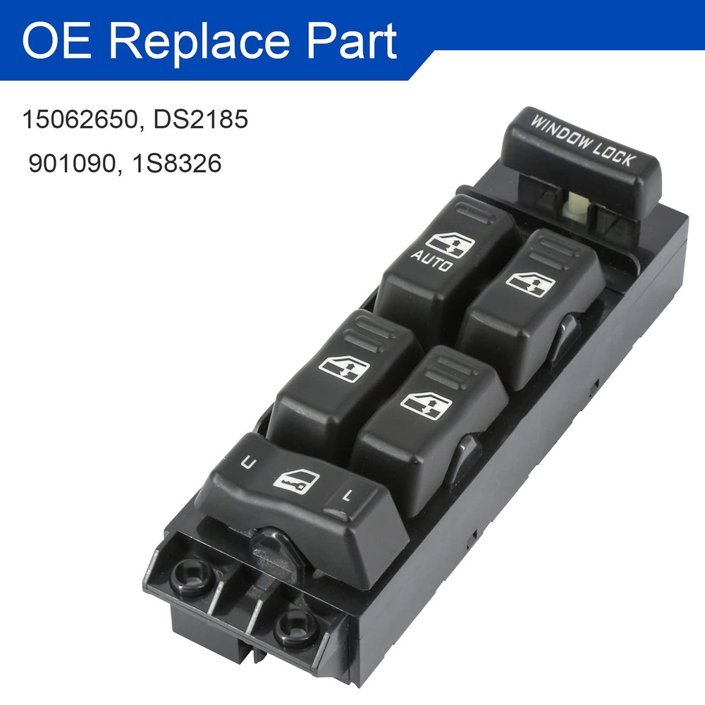 MOJTBE Power Window Master Switch installed in a Chevy or GMC vehicle, smooth operation.