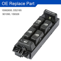 MOJTBE Power Window Master Switch installed in a Chevy or GMC vehicle, smooth operation.