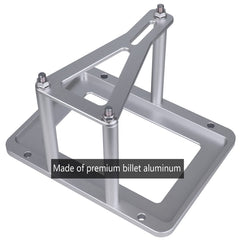 Moker battery tray top plate closeup displaying precise fit and corrosion resistant construction.