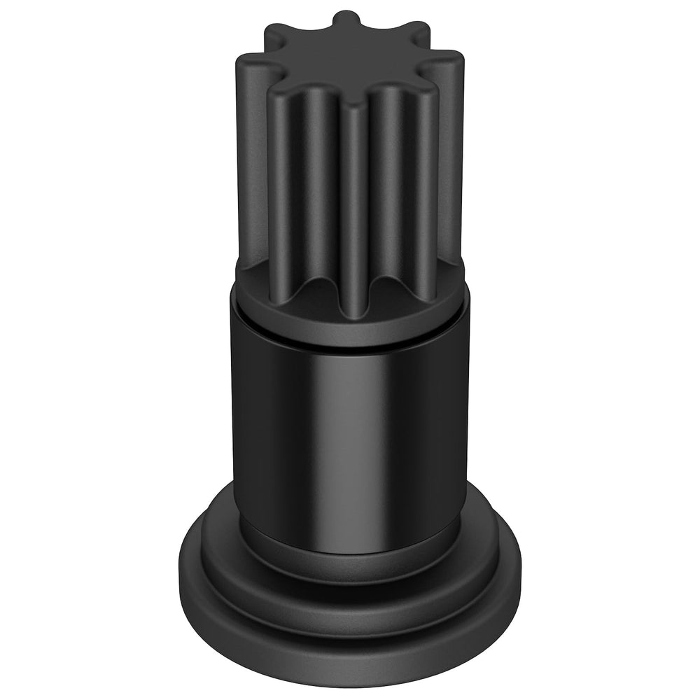 Moker Cummins barring tool engages flywheel housing for easy rotation.