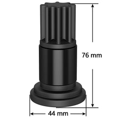 Moker tool demonstrates engine rotation using a ratchet.
