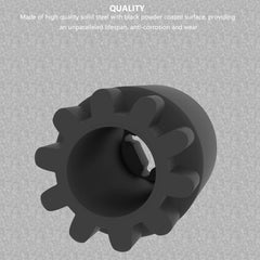 Moker flywheel barring tool for MP8/MP10 engines; assists safe rotation and timing checks