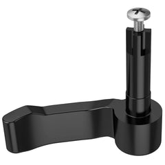 Black-coated throttle arm design providing durable ergonomic control