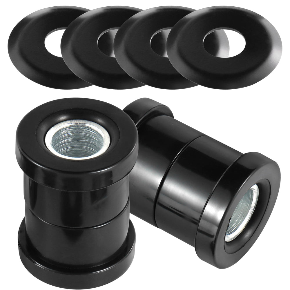 MoKitDora handlebar riser bushings closeup with black finish for smoother vibration control.