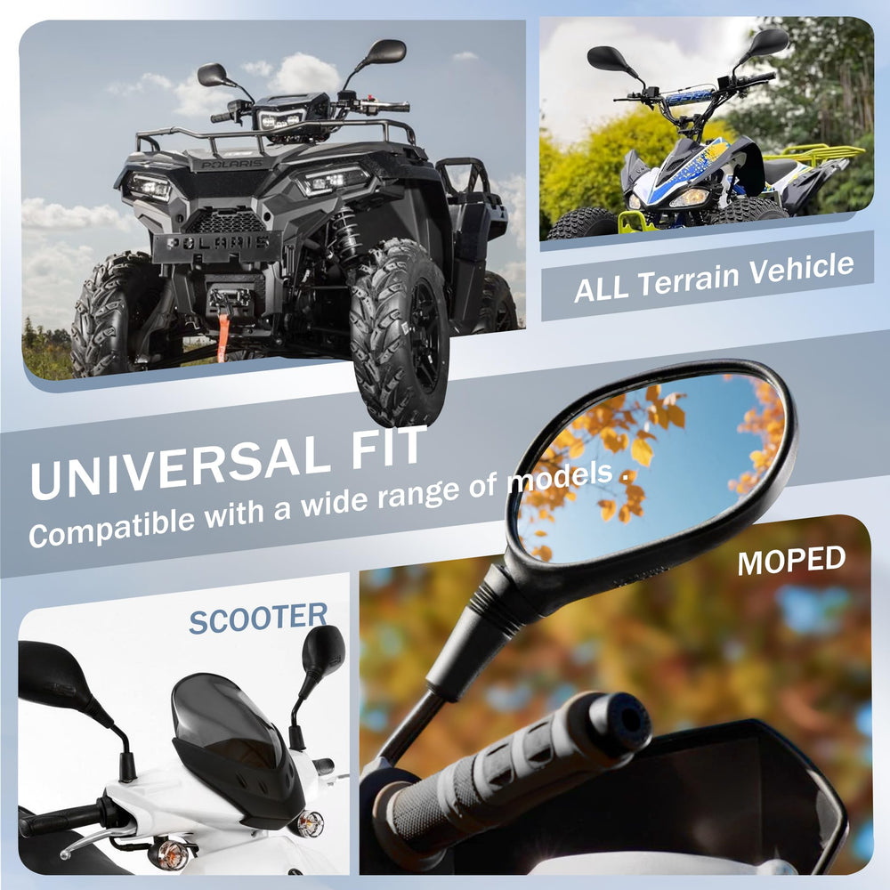 Mokuo Bashan Gy6 rearview improves awareness during stops.