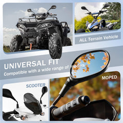 Mokuo Bashan Gy6 rearview improves awareness during stops.