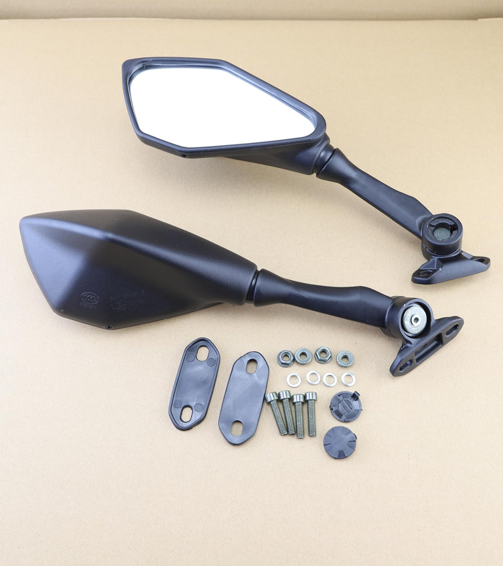 Mokuo high-definition glass lens delivers sharp rear reflection for safer riding.