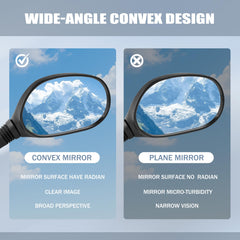 Mokuo Roketa Gy6 mirror provides wide view to reduce blind spots.