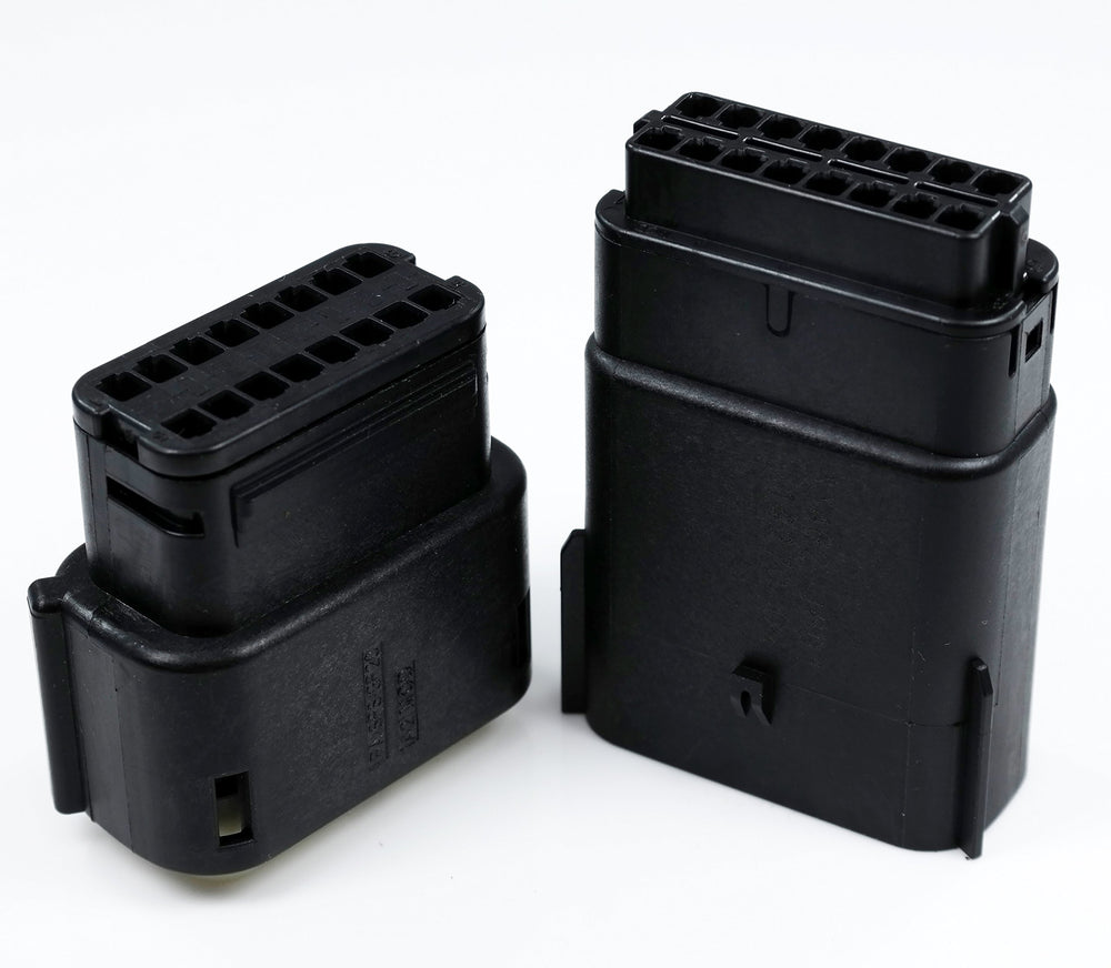 Molex MX150L assembled housing showing integrated seals for reliable field connections.