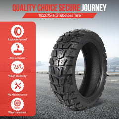 Molibisty off-road tread pattern aids water dispersion and traction.