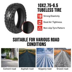 Molibisty tire compatible with Speedway, Dualtron, Hover-1 Alpha, Gotrax G4.