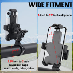 MOMI RAC GP UTV mount compatible with 1.75–2 inch roll bars on SXS
