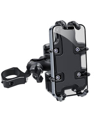 MOMI RAC GP UTV phone mount on roll cage with 360-degree adjustment for flexible viewing