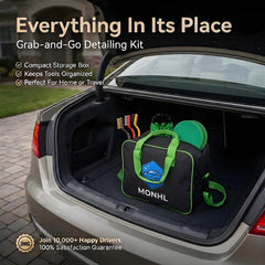 MONHL storage box keeps tools organized for travel and storage.
