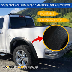 UV-protected satin finish on Monkey Autosports fender flare for Ram 1500