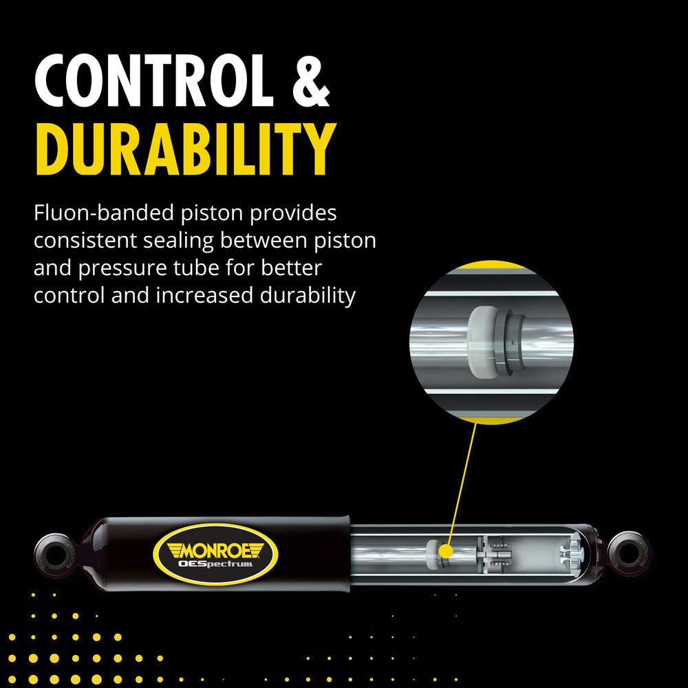 Monroe OESpectrum 37387 piston-seal technology close-up emphasizes reliable sealing and longevity