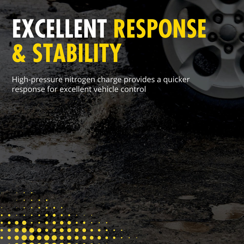 Monroe Reflex 911506 hydraulic lockout detail demonstrates impact isolation at travel limits.