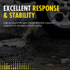 Monroe Reflex 911506 hydraulic lockout detail demonstrates impact isolation at travel limits.