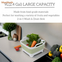 MontNorth 9L capacity great for dishes and small loads.