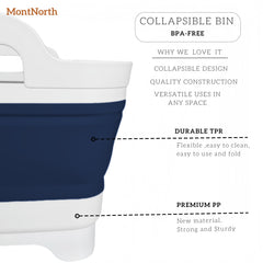 9L capacity MontNorth dish tub used for dishes and fruit washing