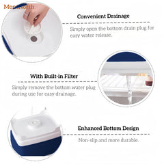 MontNorth wash basin double-handles for easy lifting and transport