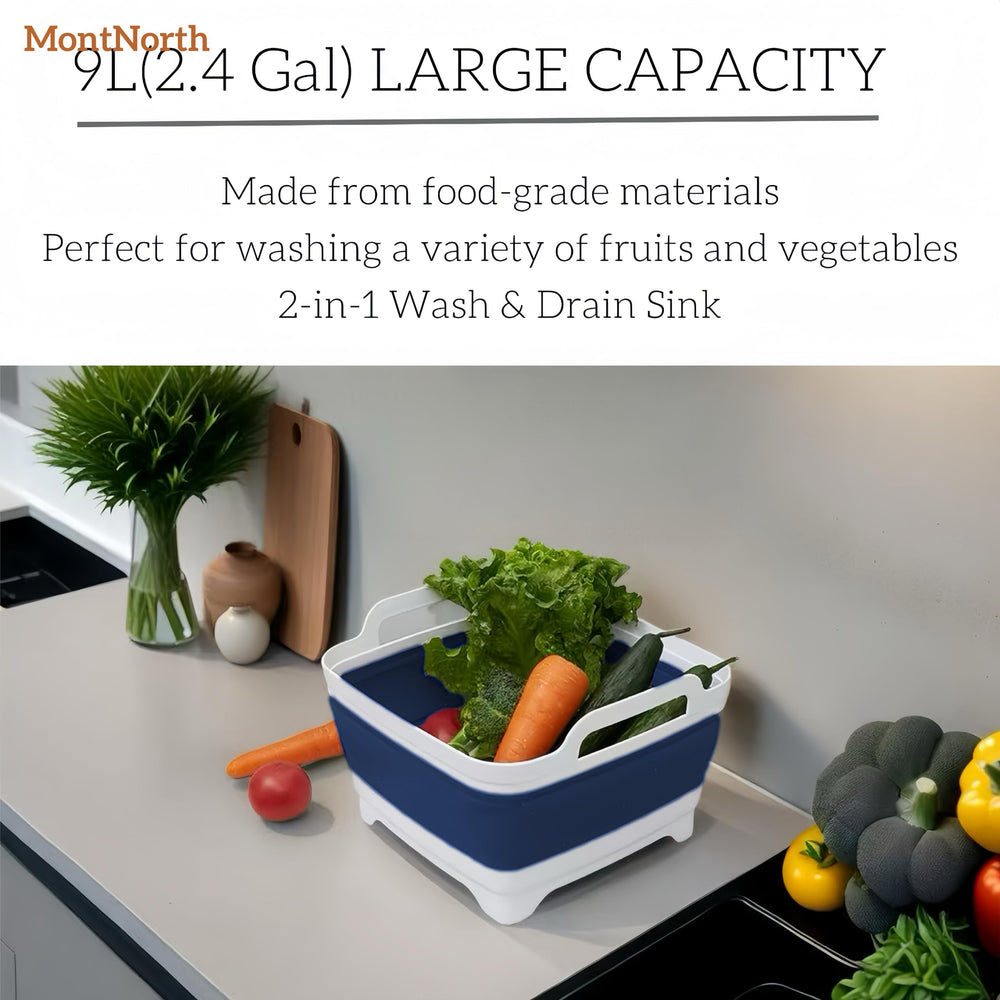 BPA-free MontNorth basin with food grade materials for safe rinsing