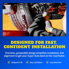 MOOG ball joint design helps restore steering stability and predictable alignment.
