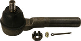 MOOG ES3096L steering tie rod end close-up showing rugged build for Jeep Wrangler