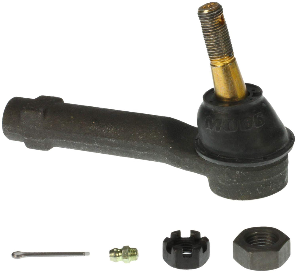 MOOG ES3493T steering tie rod end on Silverado 1500, front view, precise steering