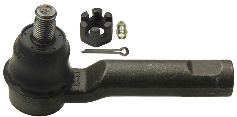MOOG ES80895 outer tie rod end close-up shows protective coating.