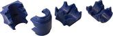 MOOG K200846 closeup of stabilizer bar bushing showing premium thermoplastic durability.