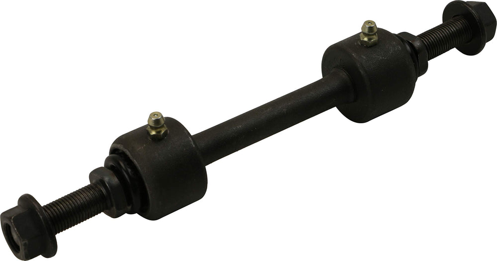 Front-left MOOG K750362 link mounted on Ford F-150 for smoother handling.