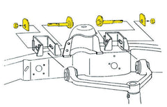 MOOG K80065 cam bolts and adjustable joints enable reliable alignment for non-adjustable vehicles.