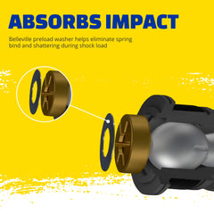 MOOG Powdered metal gusher bearing design allows grease flow in ES3488.