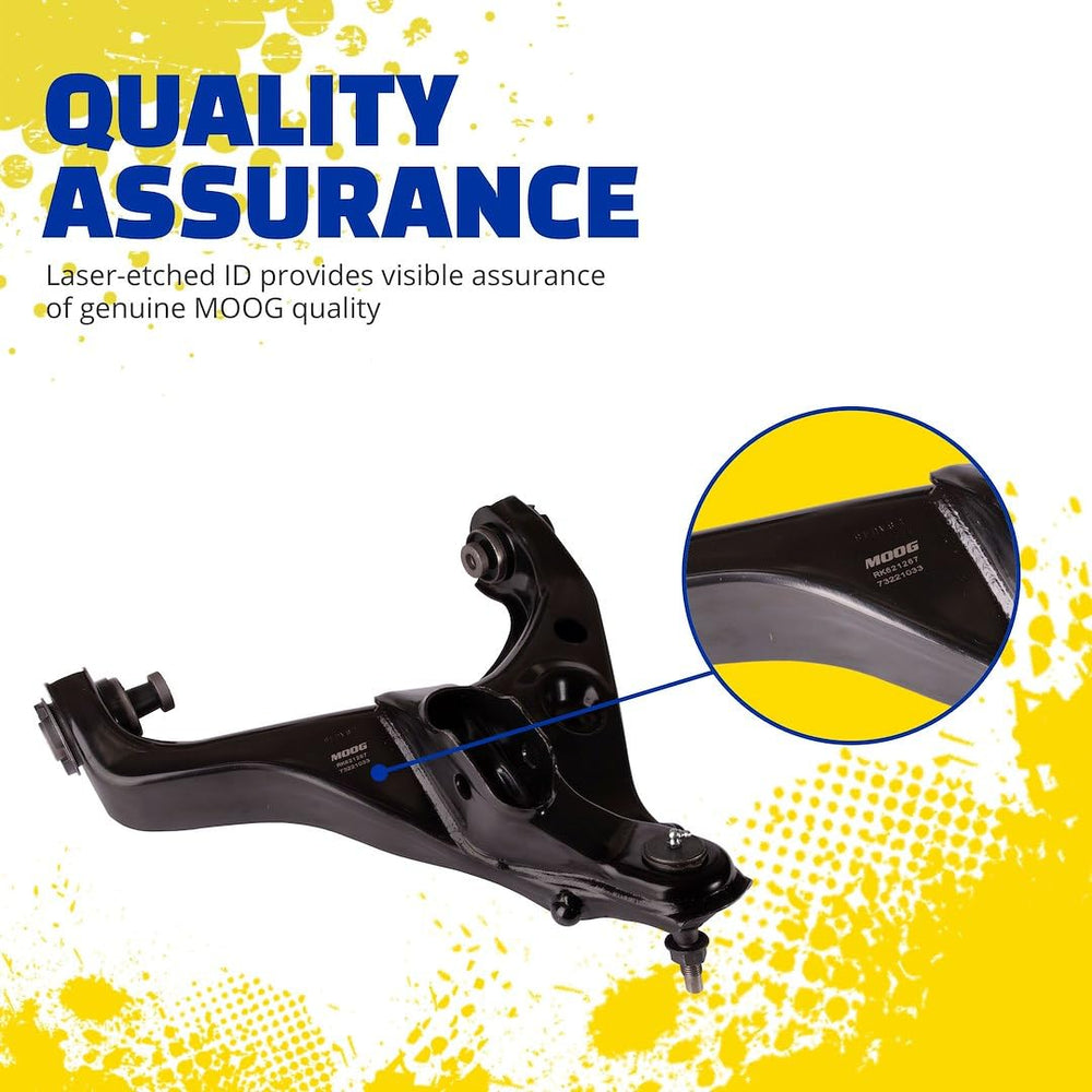 MOOG RK622128 durable suspension component withstands road stress and daily driving.