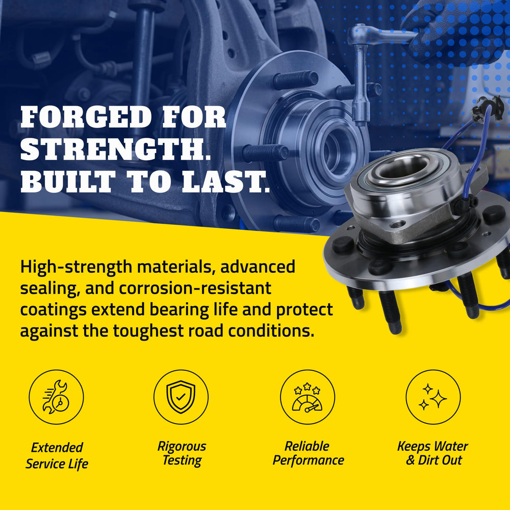 Rust-resistant MOOG hub extending life under harsh weather and debris