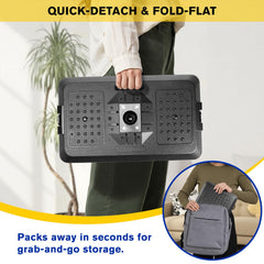MOOMARTO easy-install folding design enables quick setup and compact storage.