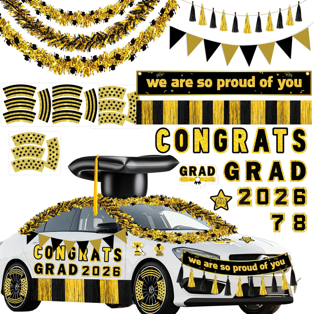 Moon Boat graduation kit with inflatable grad cap for standout parade moments