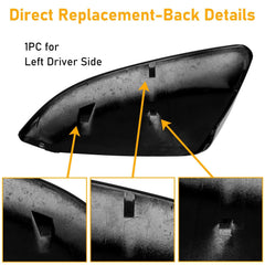 Moonlinks passenger-side mirror cover ready for direct replacement on Civic.