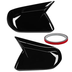Moonlinks glossy black Mustang mirror covers ready for installation