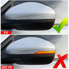 Moonlinks Mustang mirror cap installed on driver side in glossy black